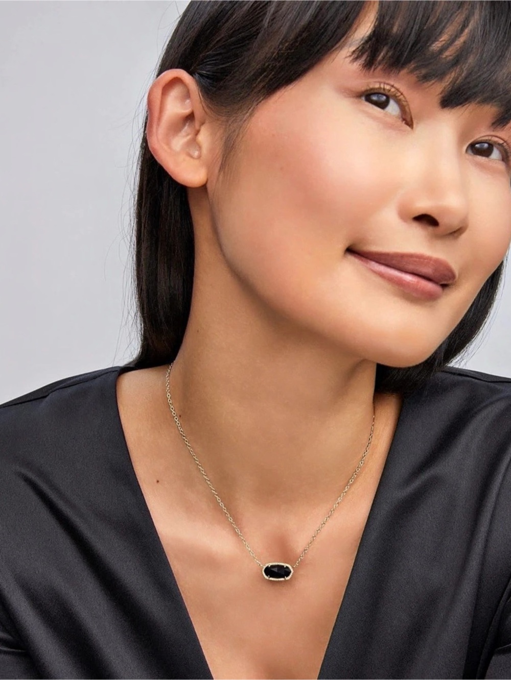 Kendra Scott Elisa Silver/Black Set